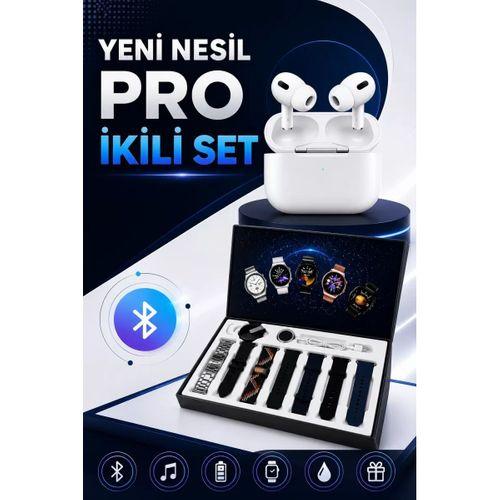 2025 Model Akıllı Saat Ve Yeni Nesil Pro Bluetooth Kulaklık Anc Özelliği