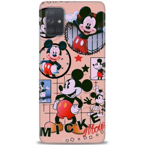 Samsung Galaxy A71 Kılıf HD Baskılı Kılıf - Mickey Mouse + Tam Ekran Koruyucu