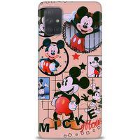 Samsung Galaxy A71 Kılıf HD Baskılı Kılıf - Mickey Mouse + Tam Ekran Koruyucu