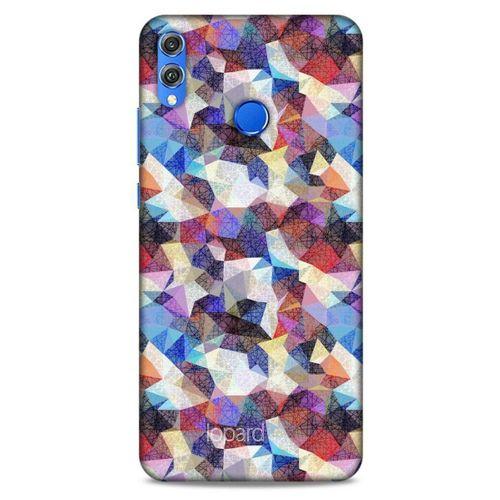 Huawei Honor 8x Kılıf Pastel Renkler (5) Koruma Kabı Beyaz Lacivert