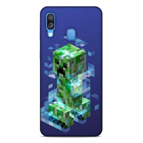 Lopard Samsung Galaxy A40 Uyumlu Kılıf PiXel (37) Silicone Cover Creeper MC
