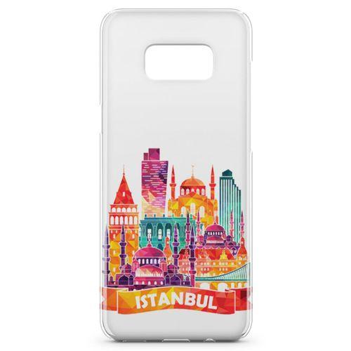 Samsung Galaxy S8 Plus Kılıf İstanbul Turistik Mekanlar Arka Kapak Koruma Desenli Full Koruyucu