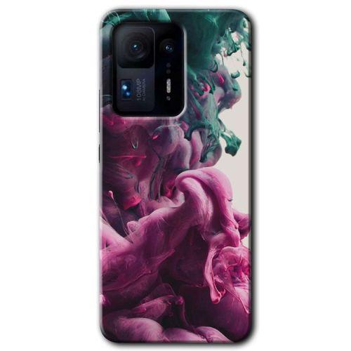 MRCİLETİSİM Xiaomi Mi Mix 4 Kılıf HD Desen Baskılı Arka Kapak+Temperli Cam - Liquid Cloud