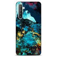 Lopard Oppo Realme XT Uyumlu Kılıf Soyut Sanat (40) Desenli Fit Silikon Kılıf