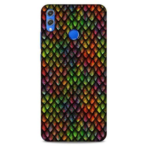 Huawei Honor 8x Kılıf Dragons (6) Silikon Kılıf Ejderha Skin Çok Renkli
