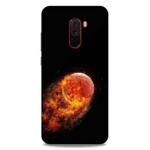 Lopard Xiaomi Pocophone F1 Uyumlu Kılıf FireX (32) Soft Silikon Kılıf Basketbol Topu