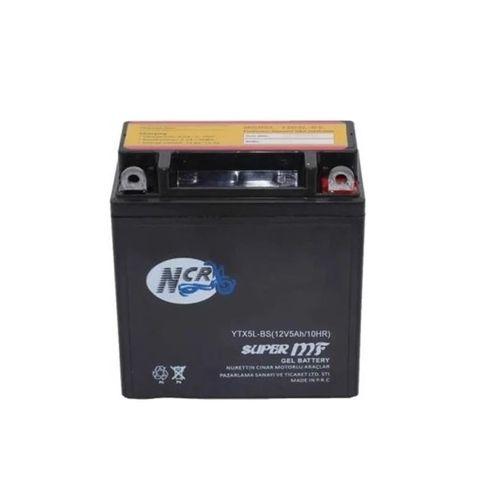 NCR AKÜ 12V / 5AH Yatık Akü  Motosiklet Aküsü