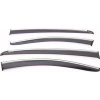 Sunplex VOLVO Uyumlu XC60 2019 Sonrası Chrome Style 4 Lü Set Kromlu Cam Rüzgarlığı Ön Ve Arka Parça