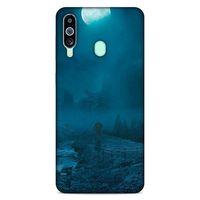 Lopard Samsung Galaxy M40 Uyumlu Kılıf Gece'S (45) Liquid Air Kılıf Turkuaz