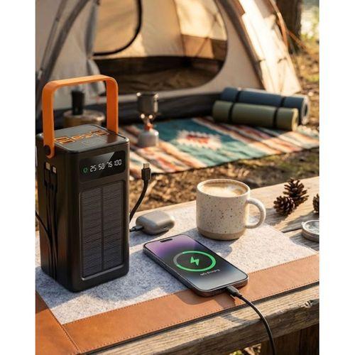 80.000 Solar Şarj Özellikli Yüksek Kapasiteli Powerbank Hızlı Şarj Destekli