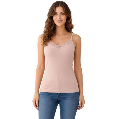 Kadın İp Askılı Renkli Kaşkorse V  Güpürlü Atlet BGL-ST05186