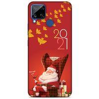 Yılbaşı Süsleri 03 Oppo Realme C15 Kılıf Silikon Kapak