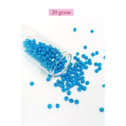 Dökme Cam Kum Boncuk Büyük Boy (6/0) 4 mm - 4 Renk - Toplam 80 Gram - BNC415