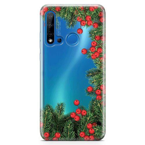 Huawei Nova 5i Kılıf Göknar Ağacı Arka Kapak Koruma Desenli Full Koruyucu