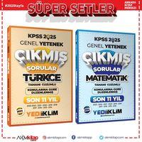 Yediiklim 2025 KPSS Lisans Matematik ve Türkçe Konularına Göre Son 11 Yıl Çıkmış Sorular Seti 2 Kitap