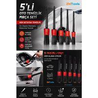 Zhltools Araba Otomobil Detaylı Temizlik 5li Fırça Seti