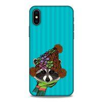 Animax Bereli Rakun Apple iPhone XS Kılıf Desenli Silikon