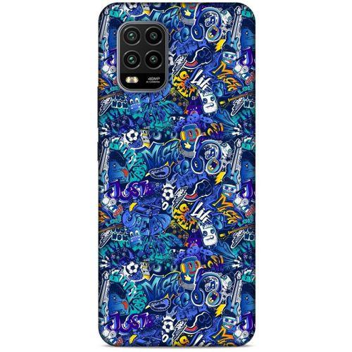 Graffitix (2) Desenli Silikon Kapak Xiaomi Mi 10 Lite Kılıf