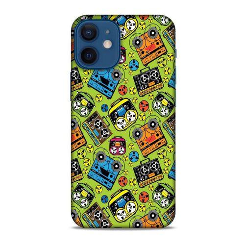 Retro (5) Desen Koruma Kabı Renkli Apple iPhone 12 Mini Kılıf