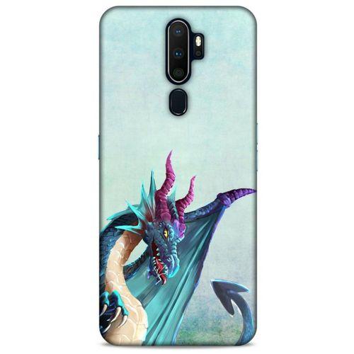 Oppo A5 2020 Kılıf Dragons (19) Kılıfları Mavi Ejderha