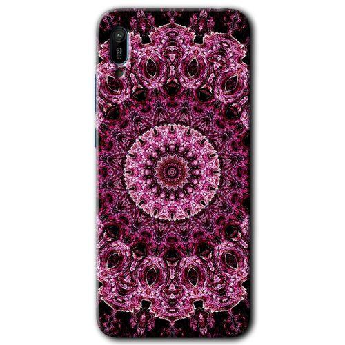 Huawei Y6 2019 Kılıf Baskılı Kapak - Cranny Liquid Wall + 5D Tam Kaplayan Cam