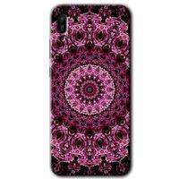 Huawei Y6 2019 Kılıf Kapak - Mandala Patterns Kaleidoscope +Hayalet Ekran Yandan Gözükmez