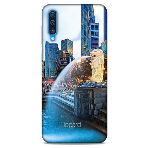 Samsung Galaxy A30s Kılıf Dünya Mimarisi (47) Crystal Flex Kılıf Merlion Singapur