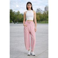 ALEXANDERGARDİ BELİ LASTİKLİ CEP DETAYLI PALAZZO PANTOLON(B24-002702)