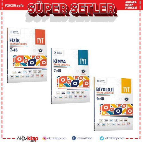Krallar Karması TYT Fizik Kimya ve Biyoloji Deneme Seti 3 Kitap
