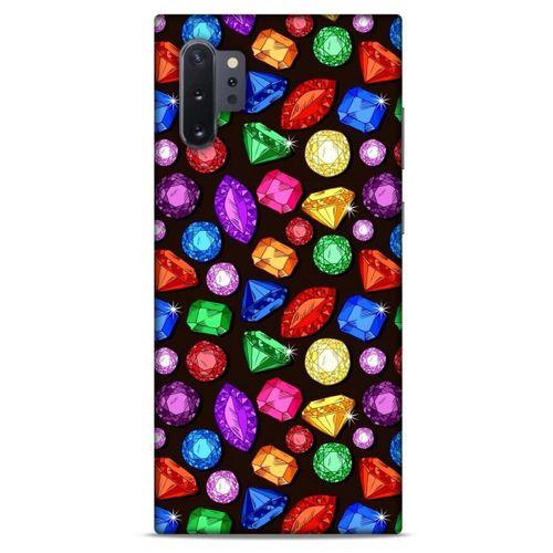 Samsung Galaxy Note 10 Plus Kılıf Baskılı Özel Seri Taşlı (5) Koruma Kabı