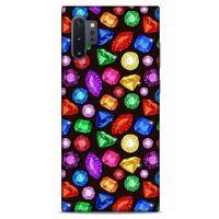 Samsung Galaxy Note 10 Plus Kılıf Baskılı Özel Seri Taşlı (5) Koruma Kabı