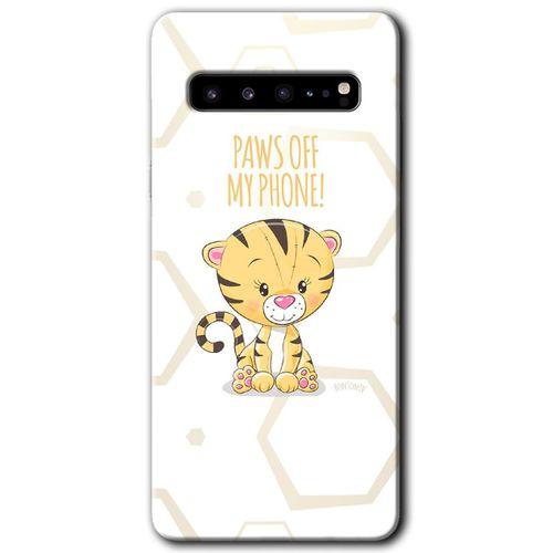 MRCİLETİSİM MRCİLETİSİM Samsung Galaxy S10 Plus Kılıf HD Desen Baskılı Arka Kapak + Temperli Cam - Sevimli Kedi 1