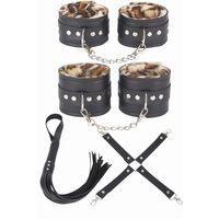 Deri Leoparlı 4'lü Harness Set