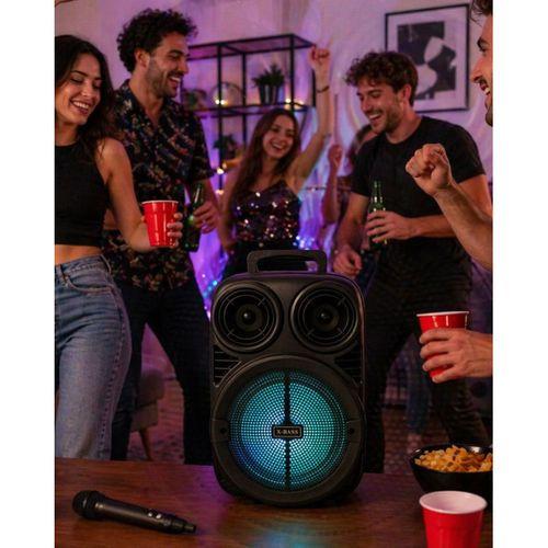 Kablosuz Karaoke Hoparlör Mikrofonlu Rgb Işıklı 6 5 İnç Bluetooth Speaker Taşınabilir