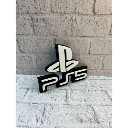 Playstation 5 Logo Duvar Dekoru Minimal Tasarım 16×12 Cm