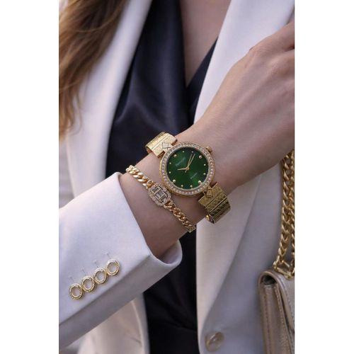 Ferrucci Çelik Kordon 2 Yıl Garantili 3 Atm Suya Dayanıklı Kadın Kol Saati+Bileklik F.EM03693.6