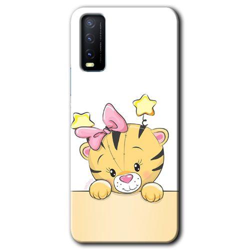 Vivo Y11s Kılıf HD Desen Baskılı Arka Kapak - Sevimli Kedi