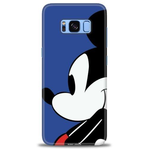 Samsung Galaxy S8 Kılıf HD Baskılı Kılıf - Micky Mouse + Tam Ekran Koruyucu