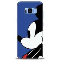 Samsung Galaxy S8 Kılıf HD Baskılı Kılıf - Micky Mouse + Tam Ekran Koruyucu