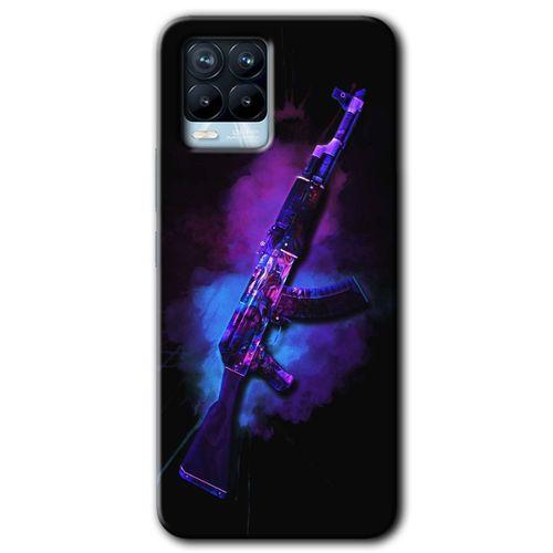 Realme 8 Pro Kılıf HD Desen Baskılı Arka Kapak - AK + Kırılmaz Cam