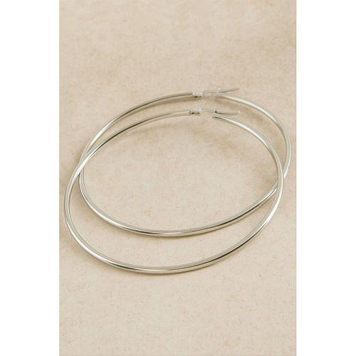 Halka Lüks Çelik Küpe 7 cm