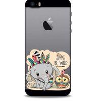 Zoologix (51) Apple Iphone 5S Şeffaf Kılıf Silikon Desenli