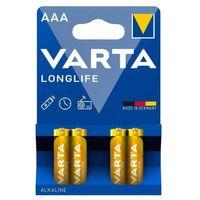 Varta Longlife AAA 4'lü İnce Kalem Pil