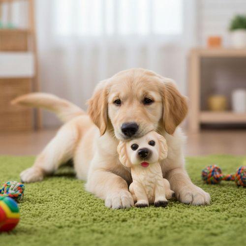 Evcil Hayvan Sesli Köpek Şeklinde Plastik Oyuncak