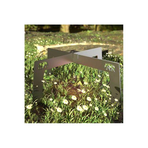 Kamp Ayısı® Bushcraft OX+™: Small Katlanır Ateş Üzeri Metal Kamp Izgarası - Su Geçirmez Taşıma Çantalı