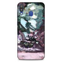 Lopard Samsung Galaxy M20 Uyumlu Kılıf Soyut Sanat (39) Baskılı Liquid Crystal Kılıf