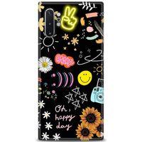 Samsung Galaxy Note 10 Plus Kılıf HD Baskılı Kılıf - Happy Day + Tam Ekran Koruyucu