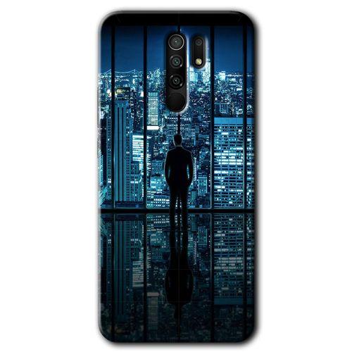 Xiaomi Redmi 9 HD Baskılı Kılıf + 9D Tam Ekran Koruyucu - Şehir Manzarası