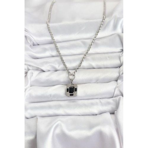 316L Çelik Zincir Gümüş Renk Vintage Model Kadın Kolye