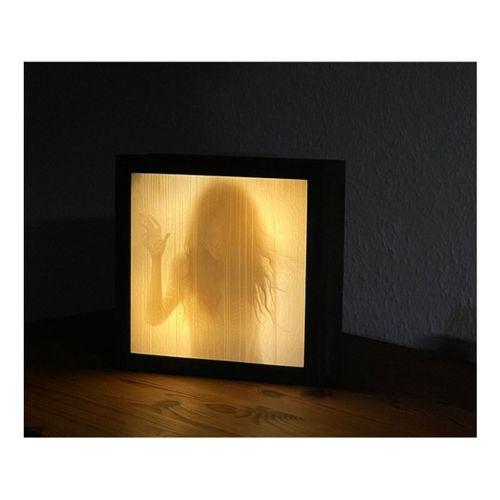 200x200 Lithophane Işık Kutusu 3D Baskı (Bu ürün Sadece Plastik parçadır - Almadan Önce Soru Sorabilirsiniz)